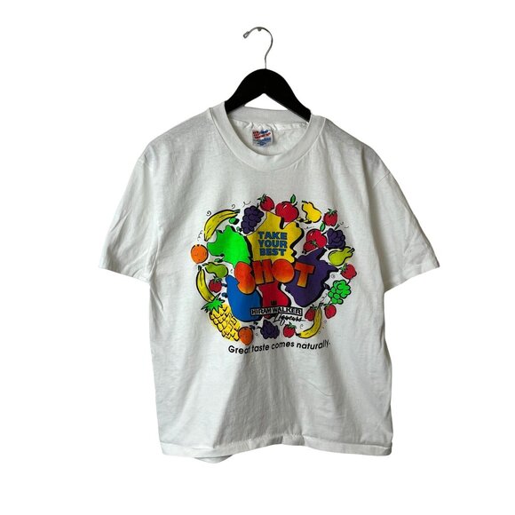 Hiram Walker Liquers T Shirt Vintage 90s Medium M Adult White Graphic Tee - Picture 1 of 16